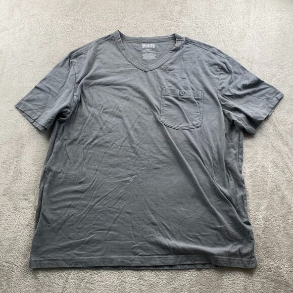 Duluth Trading Co. Men T-Shirt XL V-Neck Pullover Casual Pocket Tee Gray Classic - Picture 8 of 9